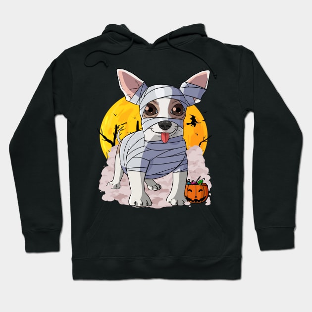 Chihuahua Mummy Happy Halloween Costume Hoodie by Noseking